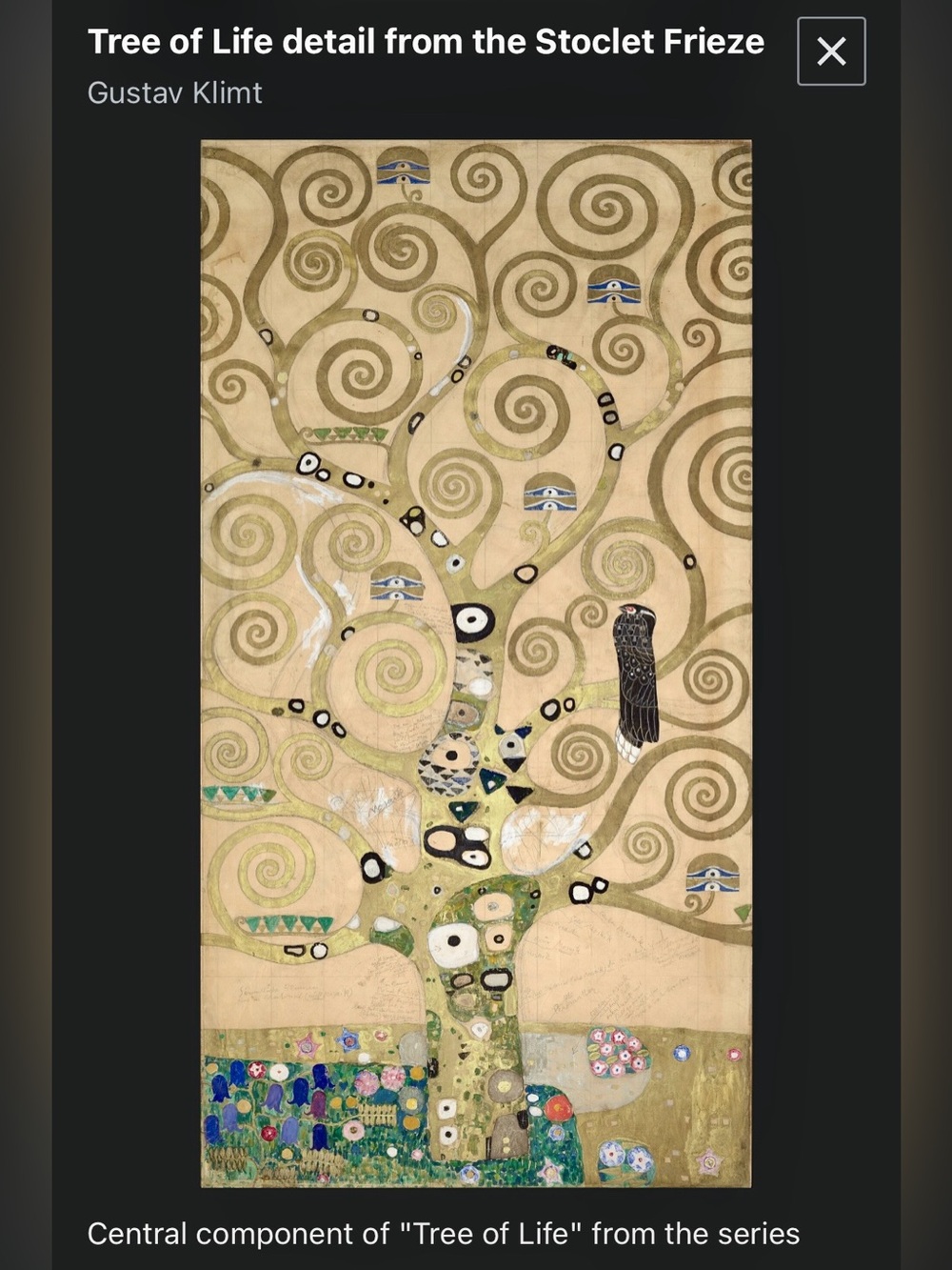 Gustav Klimt-inspired black tee with copper swirls (XL) - Picture 6 of 11